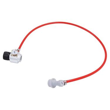 Imagem de Mini regulador de gás CO2, carregador portátil, conector de medidor de pressão rápido, ferramenta de fermentação caseira