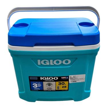 Imagem de Cooler Caixa Térmica C/ Alça Suporte 28 L 44x44x33cm - Igloo