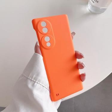 Imagem de Capa de plástico rígido sem moldura fina para Honor 90 70 50 30 20 Magic 6 5 Lite 4 Pro, capa traseira, laranja, para Honor 20