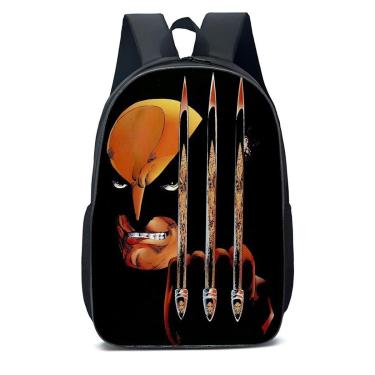 Imagem de MOCHILA ESCOLA INFANTIL JUVENIL ANIME HOMEM DAS GARRA DE FERRO-Unissex