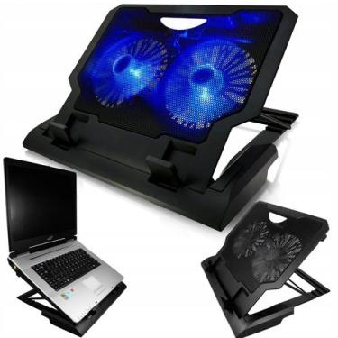 Imagem de Suporte Base Gamer Notebook Silenciosa Usb Ventoinhas Refrigeração - B