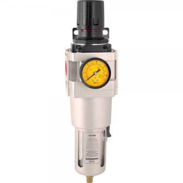 Imagem de Filtro regulador de pressão 3/4" npt corpo metálico dreno au - Vonder
