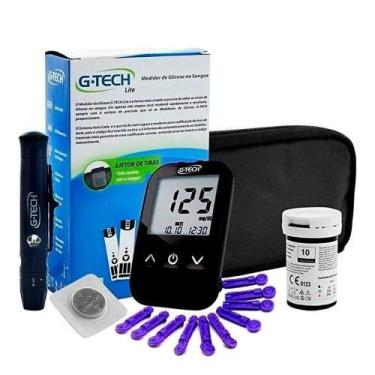 Imagem de Kit Medidor de Glicose G-Tech Lite Completo - ACCUMED