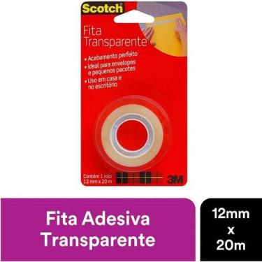 Imagem de Fita Adesiva Transparente 3M SCOTCH 12MM X 20M