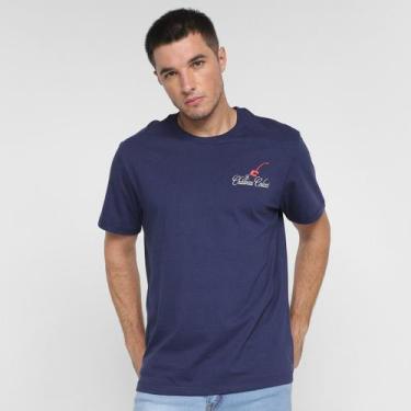 Imagem de Camiseta Colcci Casual Manga Curta Masculina, Azul escuro, G