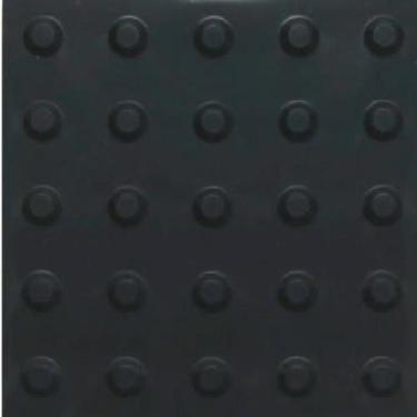 Imagem de Piso Tátil Pvc Alerta Preto 250X250X5Mm 16 Peças 1M² - LaggeAcessibili