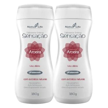 Imagem de Kit 2 Sabonete Íntimo Essência de Aroeira Sensação Refrescância e Bem 