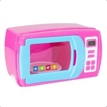 Imagem de Microondas Brinquedo Infantil menina cozinha  Bs Toys Micro ondas