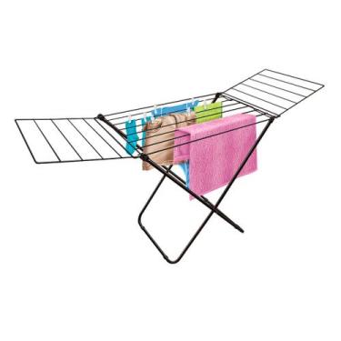 Imagem de Varal De Chão Com Abas Nápoles Aço Retrátil Pratico E Econômico 11kg P