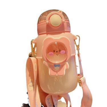 Imagem de Garrafa Squeeze Infantil 630ml Para Escola Viagem Com Alça - Kiero, Ro