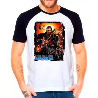 Imagem de Camiseta Masculina Raglan Branca Metal Gear Solid Jogos - DESIGN CAMIS
