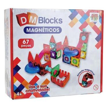Imagem de Dm blocks magneticos 67 pecas dm brasil - dmt6764