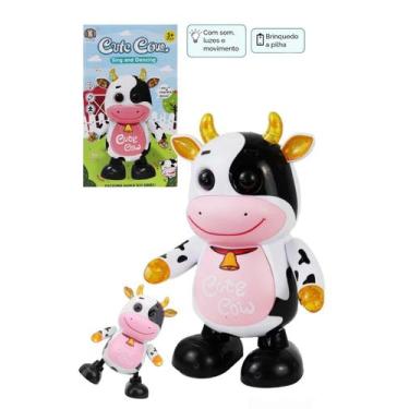 Imagem de Brinquedo Divertido Vaquinha Musical Infantil Movimenta Dança Som e Lu