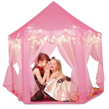 Imagem de Super Barraca Infantil Tenda Iluminada Com LED Castelo Das Princesas G