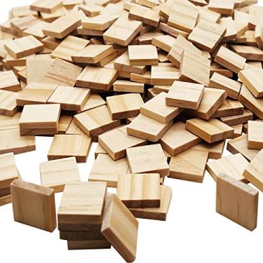 Imagem de XYSMZM 300 Pcs Wood Blank Letter Tiles, Wooden Blank Scrabble Tiles for DIY Craft Supplies Decoration