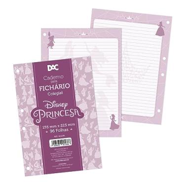 Imagem de Refil de Folhas para Fichário Colegial com 96 folhas Decoradas - Princesas