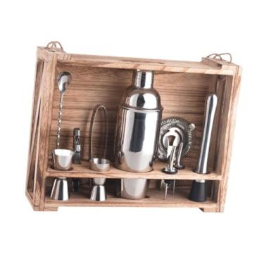 Imagem de IEUDNS 11x Conjunto de coqueteleira, utensílios para bar, conjunto de presentes, coqueteleira de 24 onças, kit de bar, conjunto de misturador de bebidas para