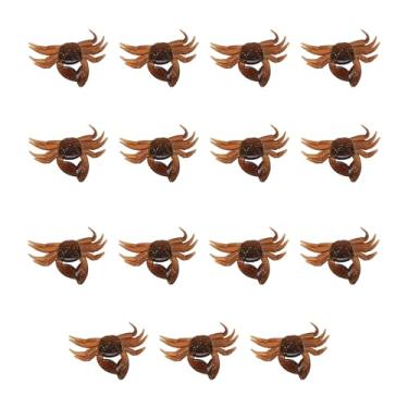 Imagem de Kit de isca de caranguejo de 15 peças - Iscas artificiais de gel de sílica, iscas de caranguejo 3D macias realistas para pesca em água doce