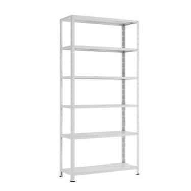 Imagem de Estante Prateleira Aço 90Cm Com 6 Bandeja Reforçada 120kg - JGC COMERC