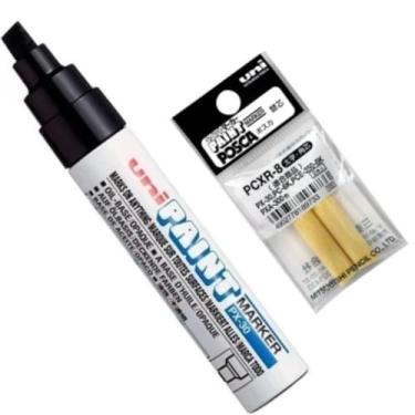 Imagem de Kit UniPaint Marker PX-30 Preta + Refil - Uni-ball