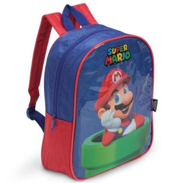 Imagem de Mochila Bolsa Escolar Super Mario Creche Volta As Aulas - Plike