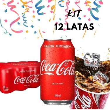 Imagem de Kit Refrigerante Coca Cola 350 ml Pack 12 Unidades - Coca-Cola
