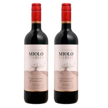 Imagem de Kit 2 Un Vinho Miolo Seleção Tempranillo & Touriga Nacional 750 ml