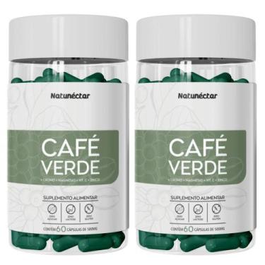 Imagem de Kit Combo 02 UND Café Verde 500mg 120 cápsulas Suplemento Alimentar Na