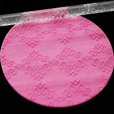 Imagem de Rolo de Massa de Acrílico, Rolo de Massa de 28 Padrões Com Alça Confortável para Pastelaria, Macarrão e Muito Mais, Pode Fazer Vários Padrões de Pele de Bolinho de (51017