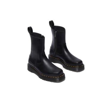 Imagem de Dr. Martens Botas femininas Amaayah Lo Couro Bex Pull-on Fashion, Preto, 34