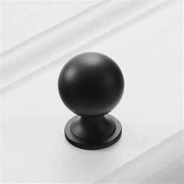 Imagem de Puxador de porta de armário de guarda-roupa moderno de luxo simples com furo único de cobre puro dourado, puxador de gaveta de latão americano, 5500Preto, L