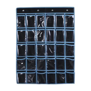 Imagem de YWJLQH CARTA de CLATO de CLATA de CLATA de CLATA Organizador de bolso multiuso para celulares Saco de armazenamento parede ou porta pendurada para a escola, Preto