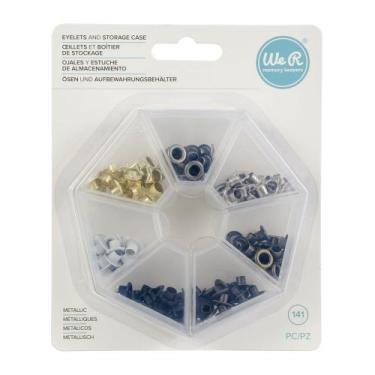 Imagem de Estojo Ilhos Metálicos 141 Peças Eyelets Case We R Memory Keepers 6603