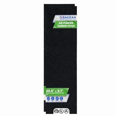 Imagem de Bagean Pré-filtro de carbono 52 x 14,5 cm, compatível com os modelos de purificador de ar Honeywell Air-Genius Tower HFD320 e mais - Serve para substituição de filtro Honeywell K - Filtra odores e