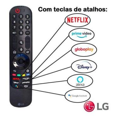 Imagem de Controle Remoto Magic Lg An-Mr22 An-Mr22ga Netflix  Prime Video  Disne