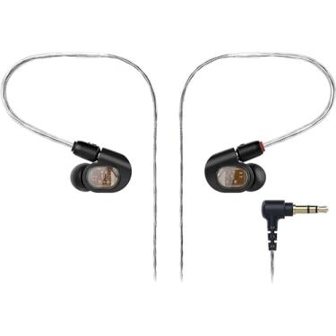 Imagem de Audio-Technica Fones de ouvido intra-auriculares profissionais ATH-E70, preto