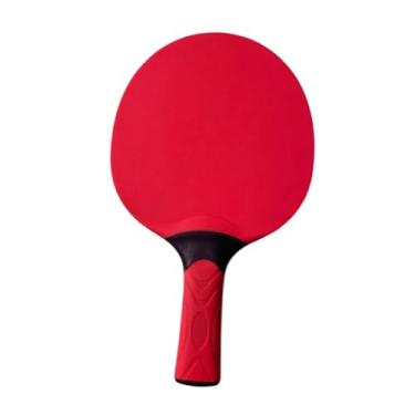 Imagem de YIJU Pingue pongue paddle tênis patdle, com alça ergonômica, raquete de tênis de mesa, nível profissional, para iniciantes em treinamento, Vermelho