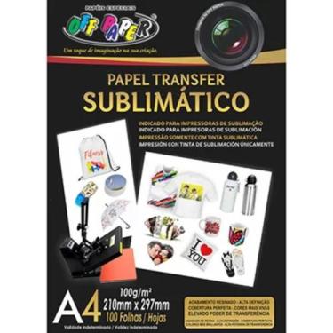 Imagem de Papel Transfer Sublimatico A4 100g 100fls - Off Paper