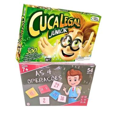 Imagem de Kit Jogo De Tabuleiro Infantil Perguntas E Respostas Cuca Legal Júnior