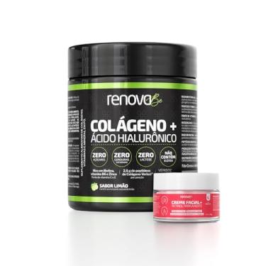 Imagem de 1 Pote Colágeno Verisol + 1 Creme Retinol Noite - Renova Be (216 gramas, Limão)