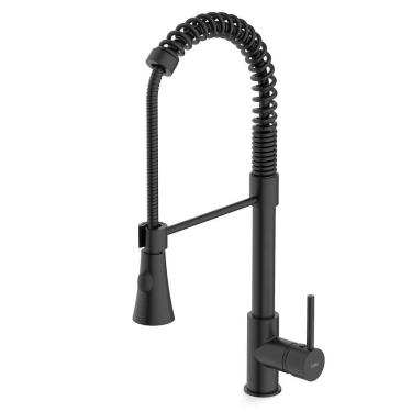 Imagem de Torneira Mon. Cozinha Celite Gourmet Preto Matte B5001cvr00