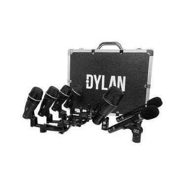 Imagem de Kit microfones dylan para bateria dd7 7 peças + maleta