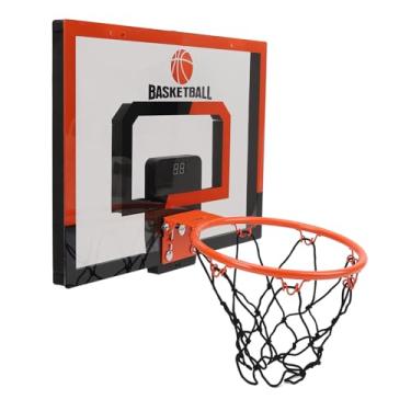 Imagem de Crianças de Basquete Interno Dobrável, Placar Eletrônico 4 Bolas para a Parede de Parede de Parede Basquete de Basquete Toys de Brinquedos de Brinquedo