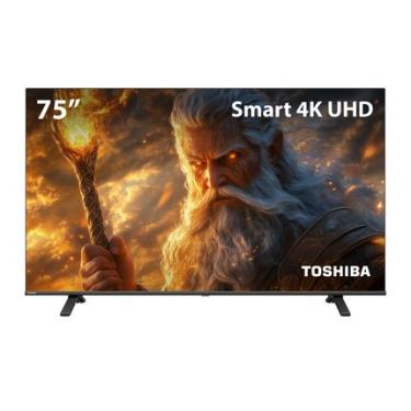 Imagem de Smart TV DLED 75" 4K Toshiba VIDAA 3 HDMI 2 USB Wi-Fi TB058