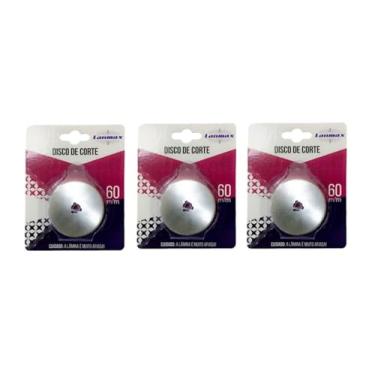 Imagem de Kit Com 3 Lâminas Disco Para Cortador Circular 60mm Lanmax - Alta Precisão e Durabilidade para Tecido, Papel, EVA e Artesanato Esta Ferramenta Prática Inclui Uma Lâmina Adicional De Reposição