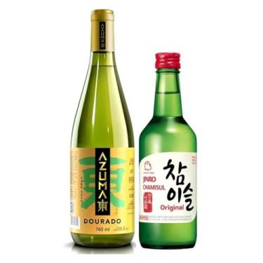 Imagem de Bebida Alcoólica Soju Coreano Original+ Sake Dourado Azuma Kirin