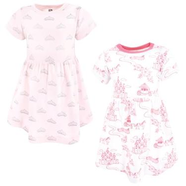 Imagem de Hudson Baby Vestidos de algodão para bebês e meninas, Princesa de conto de fadas rosa, 3-6 Meses