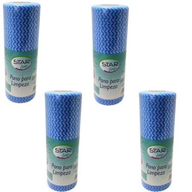 Imagem de kit 4 Panos Para Limpeza em TNT Multiuso 24X30CM 50 Peças - Star Limp