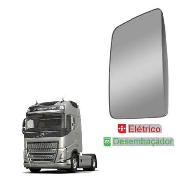 Imagem de Retrovisor p Volvo FH 2015 a 2021 LE c Desembaçador Elétrico - Fabbof