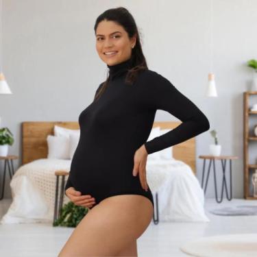 Imagem de Body Ensaio fotográfico gestante casual premium com 2 unidades kit - L